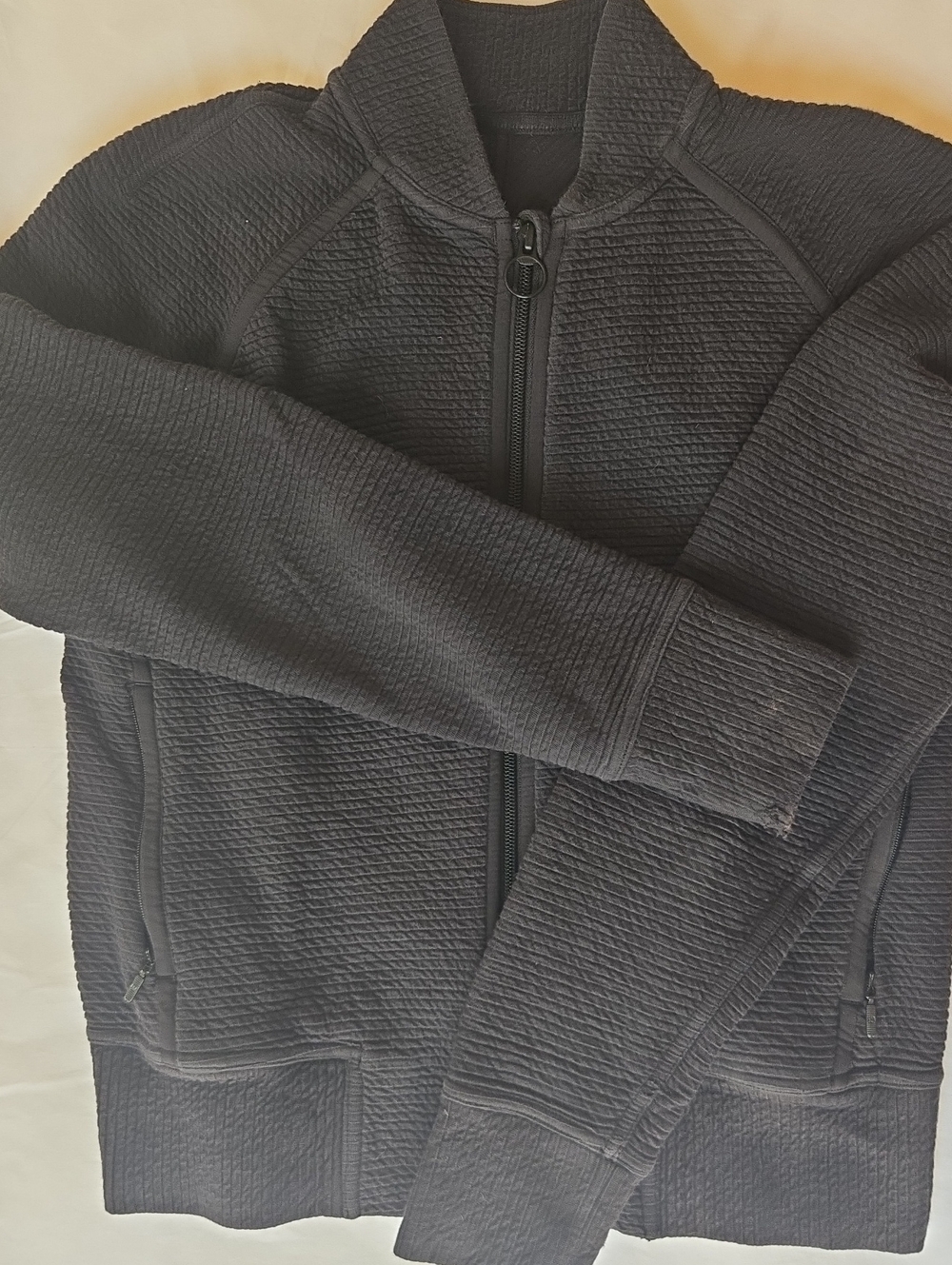 lululemon athletica Black Quilted Full-Zip Utility Jacket - Picture 1 of 3